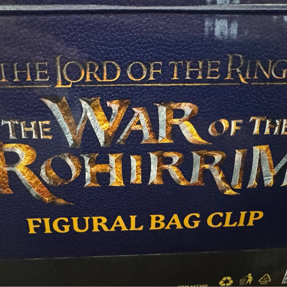 Ashere! The Lord Of The Rings “The War Of The Rohirrim” Figural Bag Clip! - Picture 3 of 3